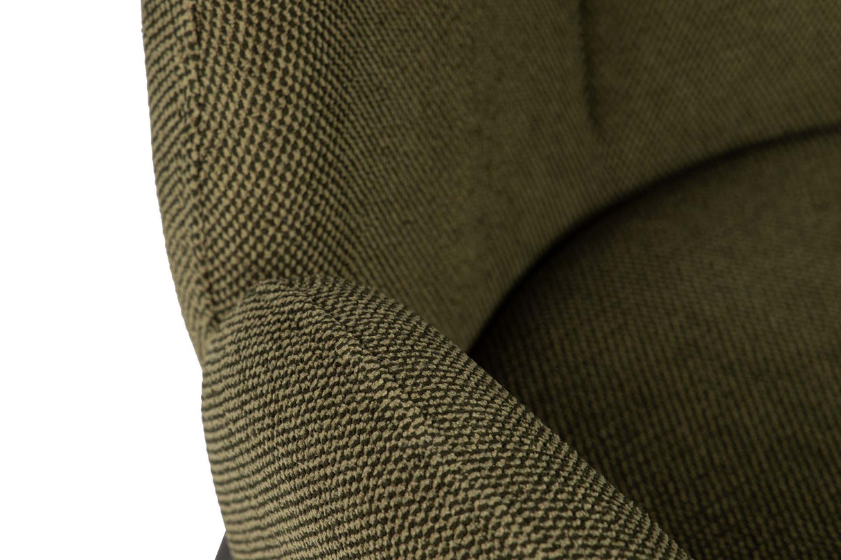 SILLA METAL POLIESTER VERDE NEGRO 59x62x80 CM