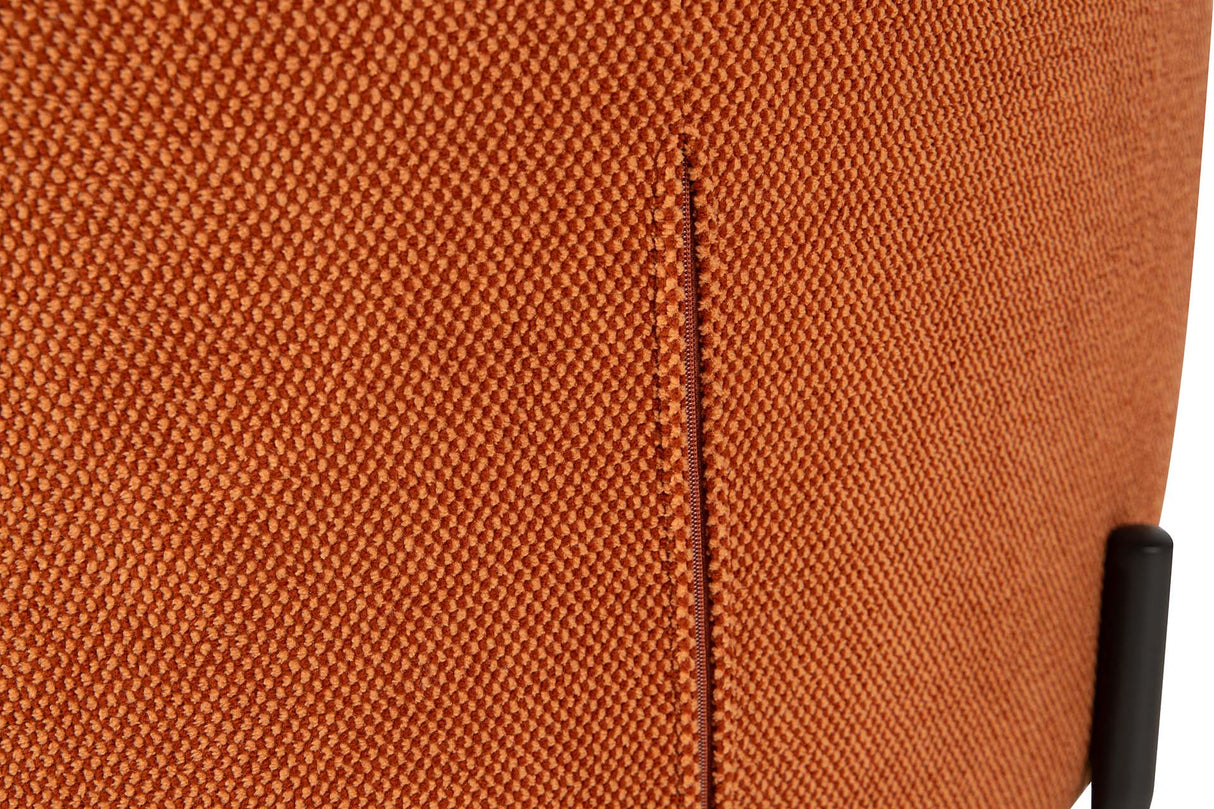 SILLA METAL POLIESTER NARANJA NEGRO 59x62x80 CM