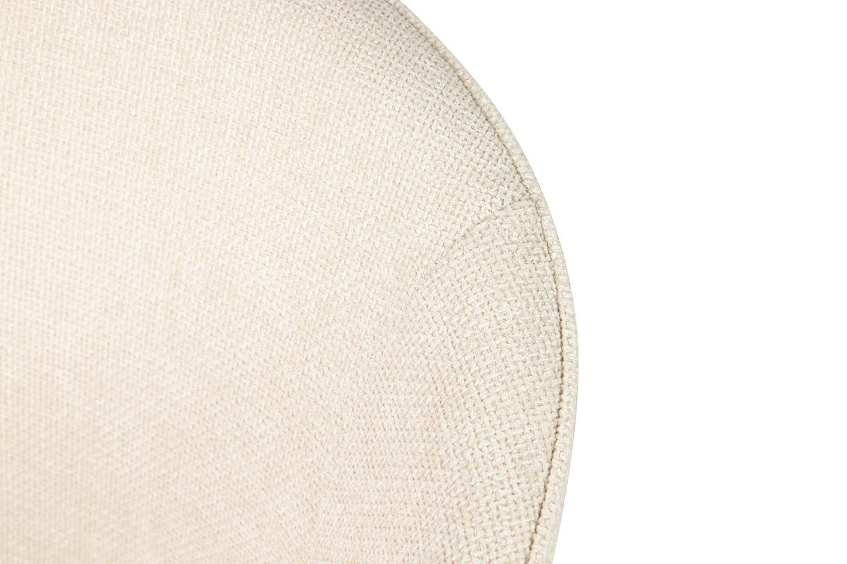 SILLA METAL POLIESTER BEIGE NEGRO 57x56x80 CM