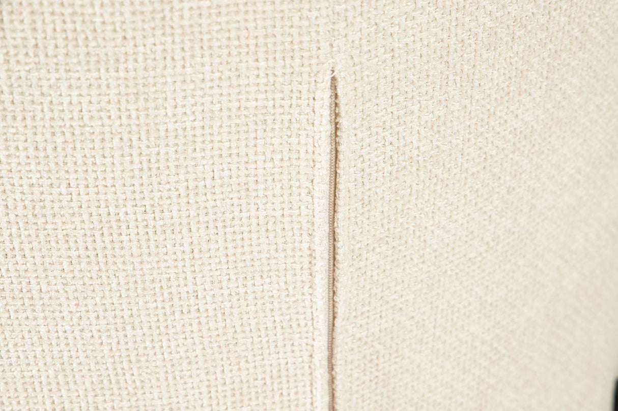 SILLA METAL POLIESTER BEIGE NEGRO 57x56x80 CM