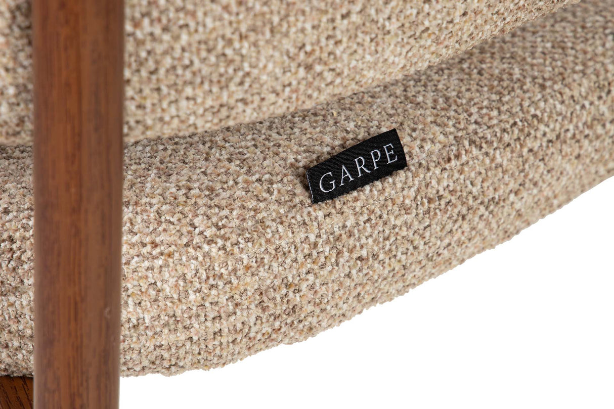 SILLA METAL POLIESTER MARRON 60x56x79 CM