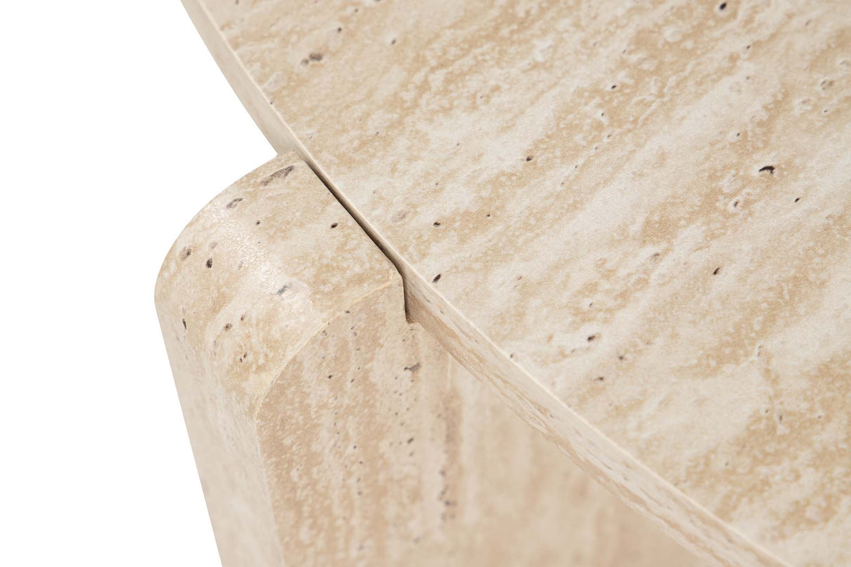 MESA DE CENTRO MDF MARRON 80x80x32 CM