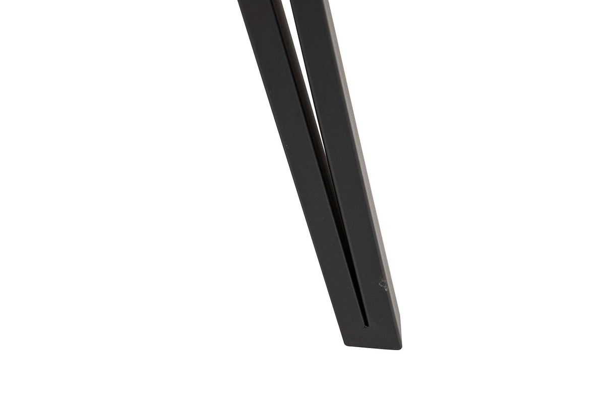 MESA DE COMEDOR MDF METAL MARRON NEGRO 80x80x70 CM