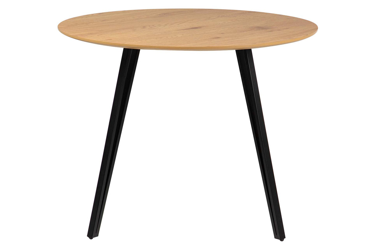 MESA DE COMEDOR MDF METAL MARRON 100x100x75CM