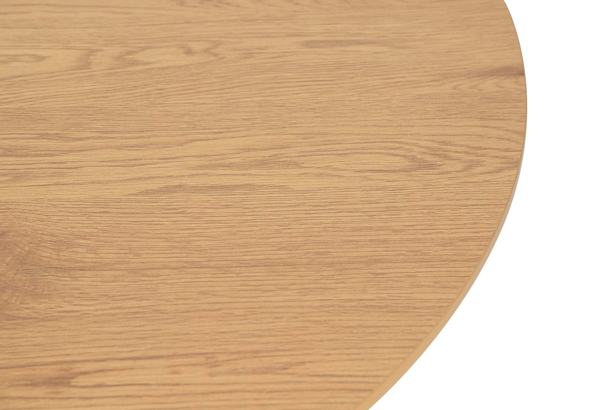 MESA DE COMEDOR MDF METAL MARRON 100x100x75CM