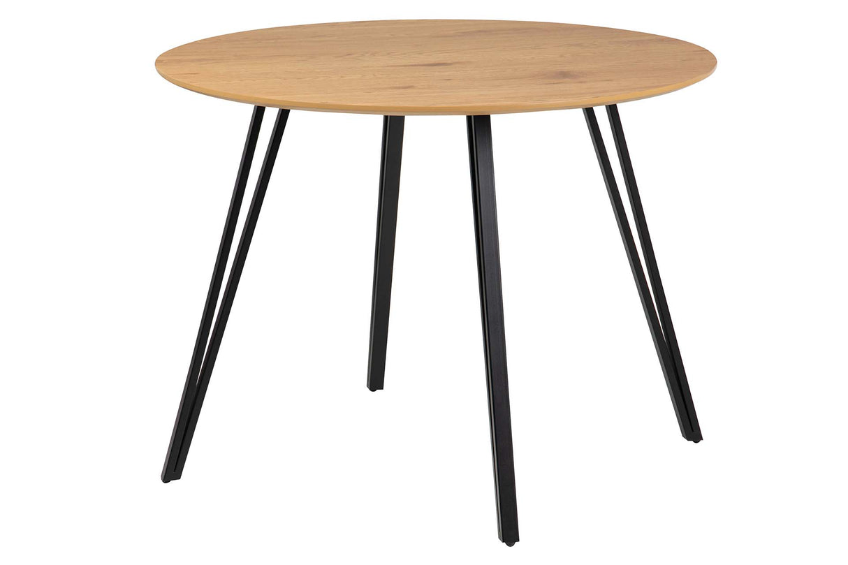 MESA DE COMEDOR MDF METAL MARRON 100x100x75CM