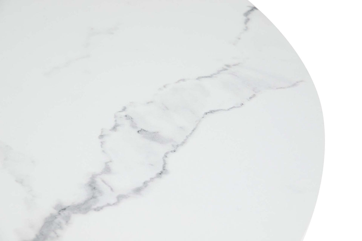 MESA DE COMEDOR MDF METAL GRIS NEGRO 100x100x75 CM