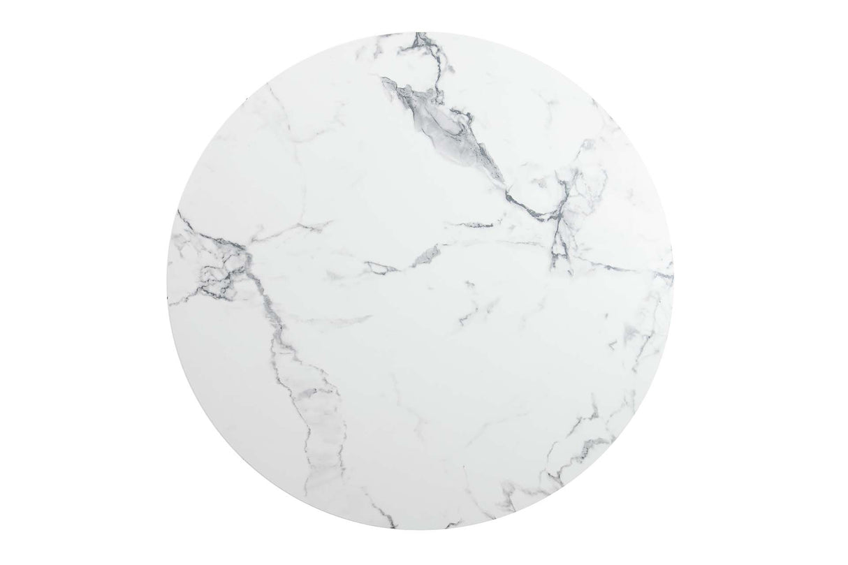 MESA DE COMEDOR MDF METAL GRIS NEGRO 100x100x75 CM