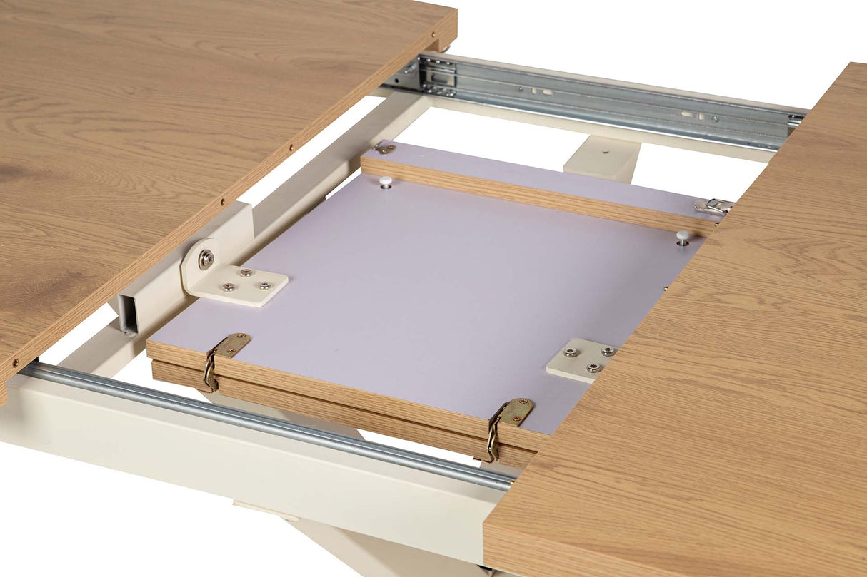 MESA DE COMEDOR EXTENSIBLE MDF 160-200x90x75 CM