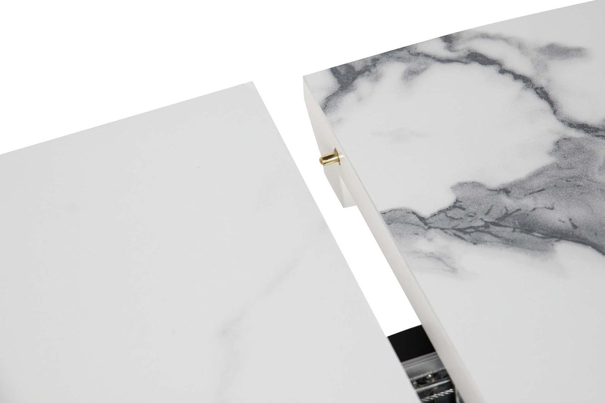 MESA DE COMEDOR EXTENSIBLE MDF 120-160x90x75 CM