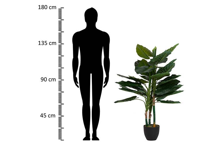 Künstliche Pflanzen -Taro mit 80x80x133 cm Topf