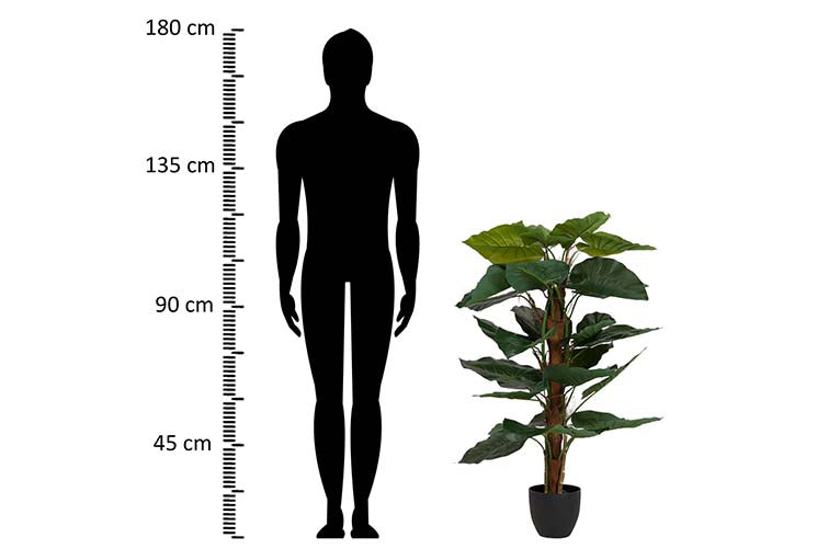 Künstliche Pflanzen -Taro mit Topf 65x65x120 cm