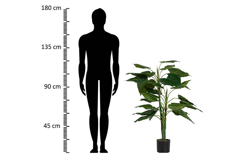 Künstliche Pflanzen -Taro mit Topf 65x65x120 cm