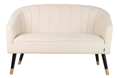 SOFÁ CHENILLA BEIGE 129x72x80 CM