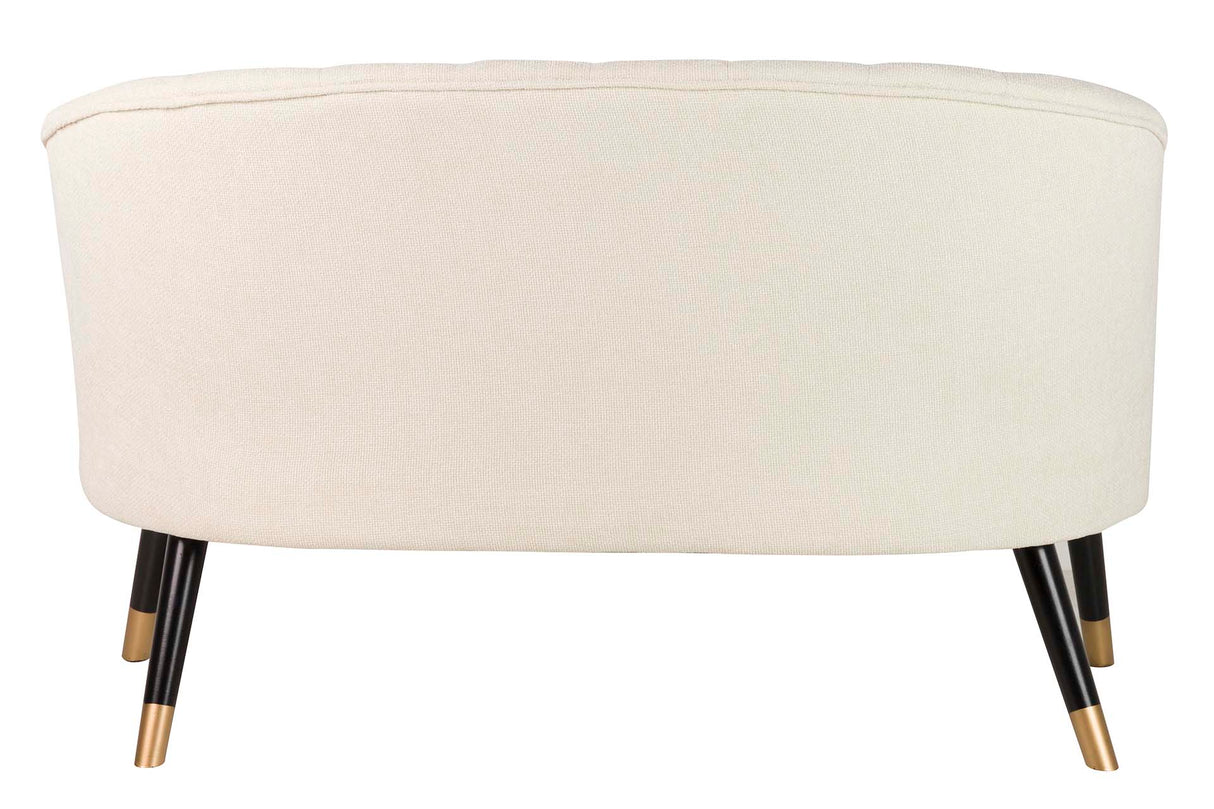 Sofa Chenilla Beige 129x72x80 cm