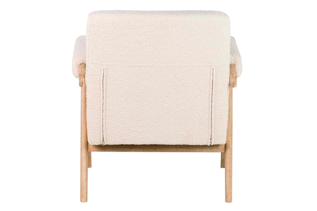 Sedia bianca boucle 74x76x85 cm