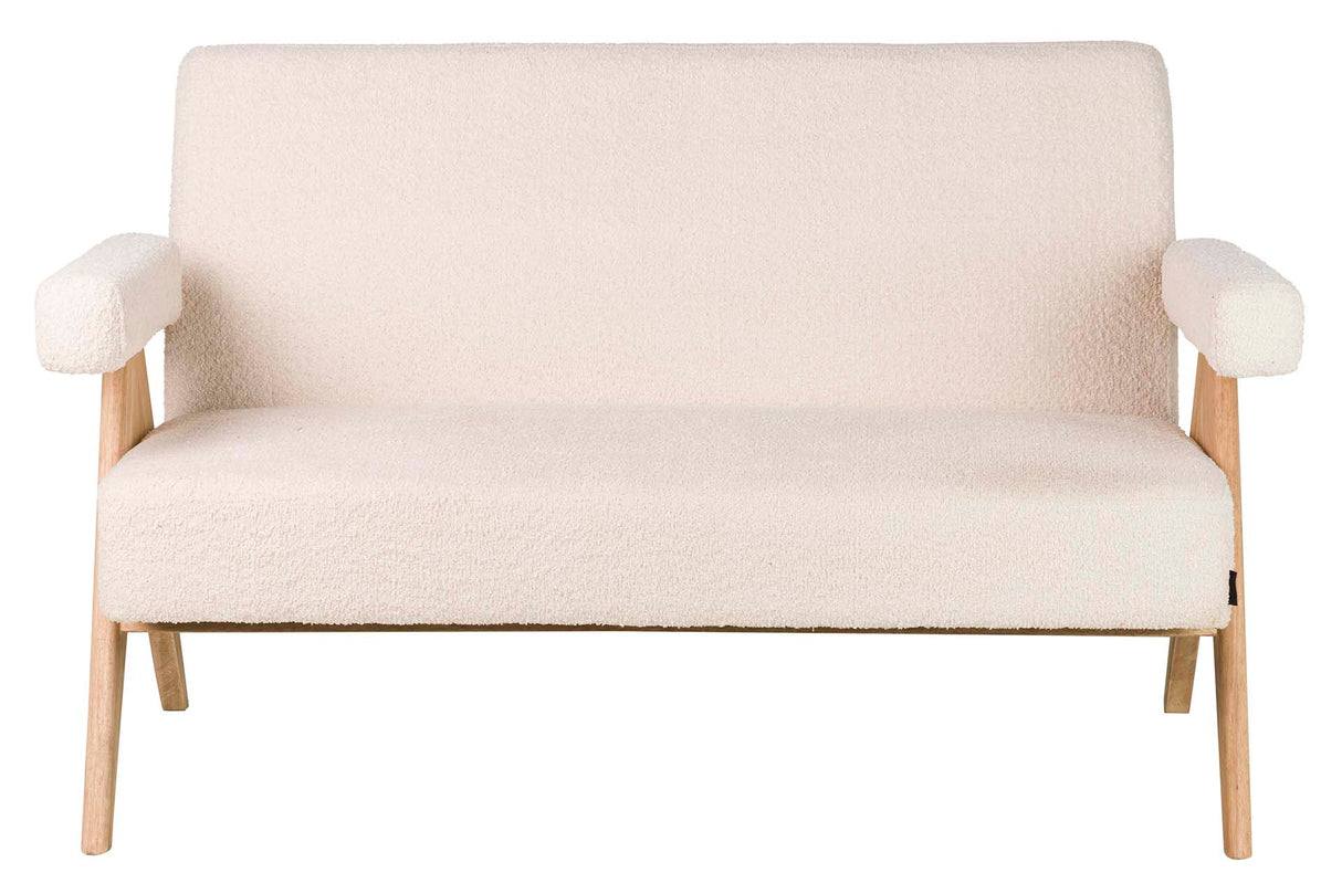 Sofa Boucle Blanco 134x76x85 cm