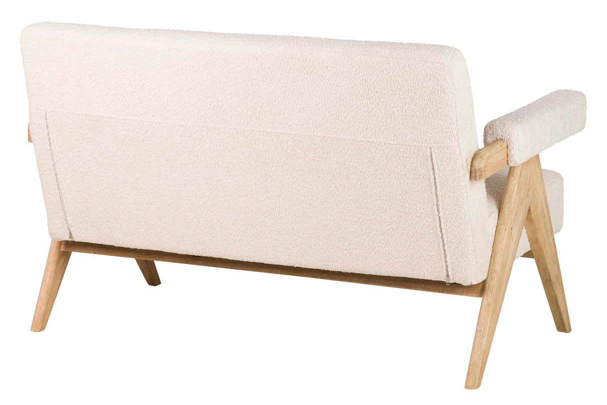 Sofa Boucle Blanco 134x76x85 cm