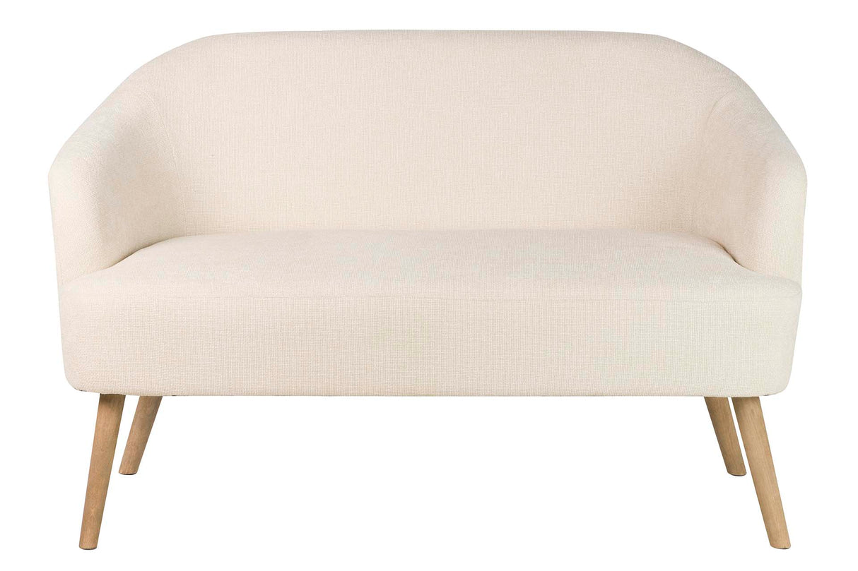 Sofa Chenilla Beige 131x72x79 cm