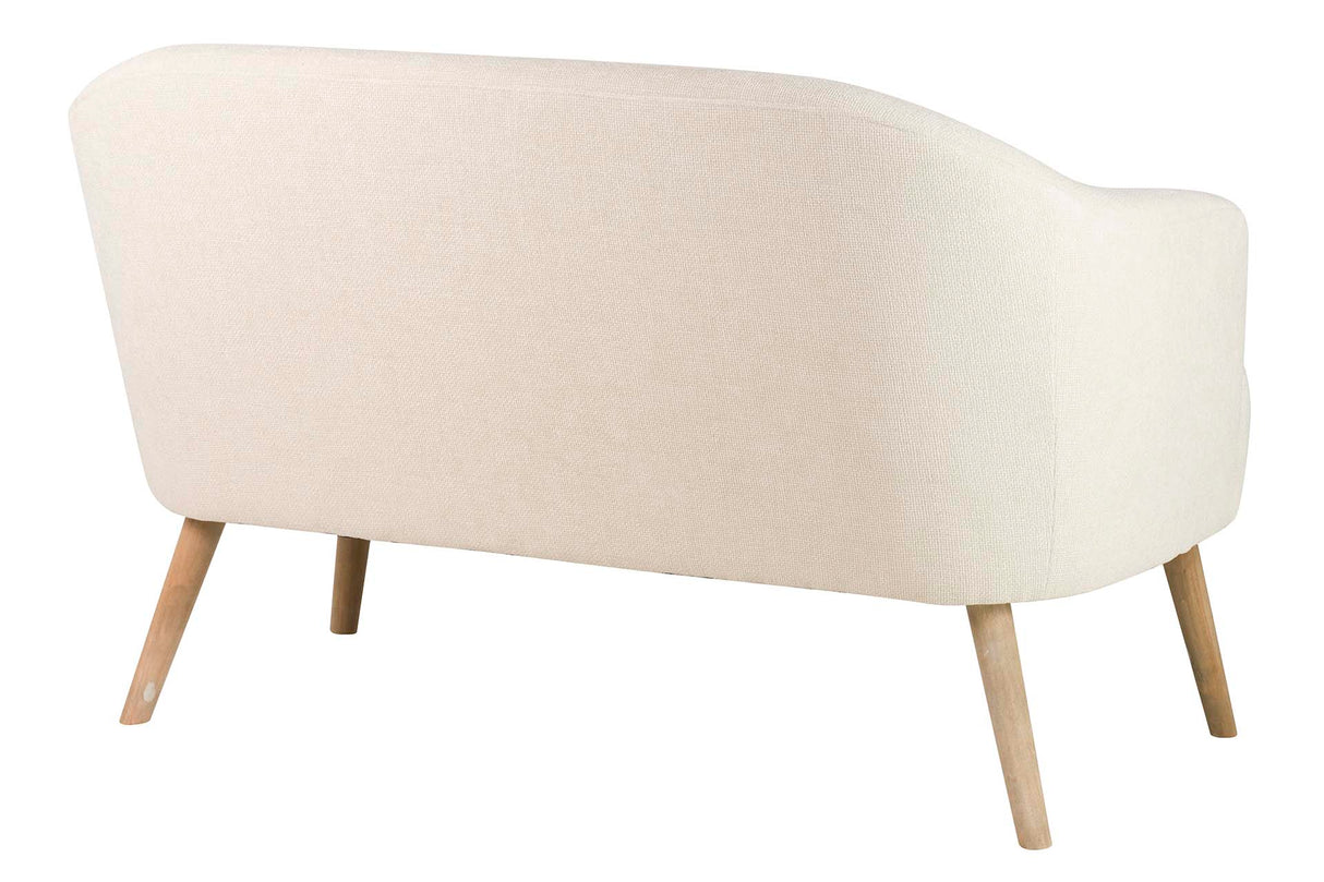 Sofa Chenilla Beige 131x72x79 cm