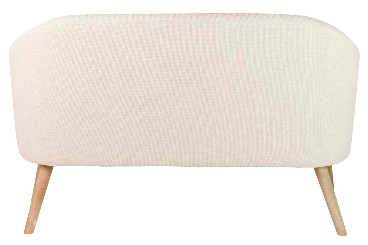 Sofa Chenilla Beige 131x72x79 cm