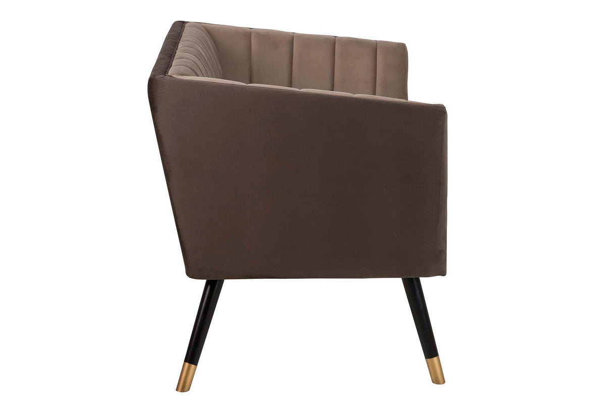 SOFA Velvet Marron 130x70x74 cm