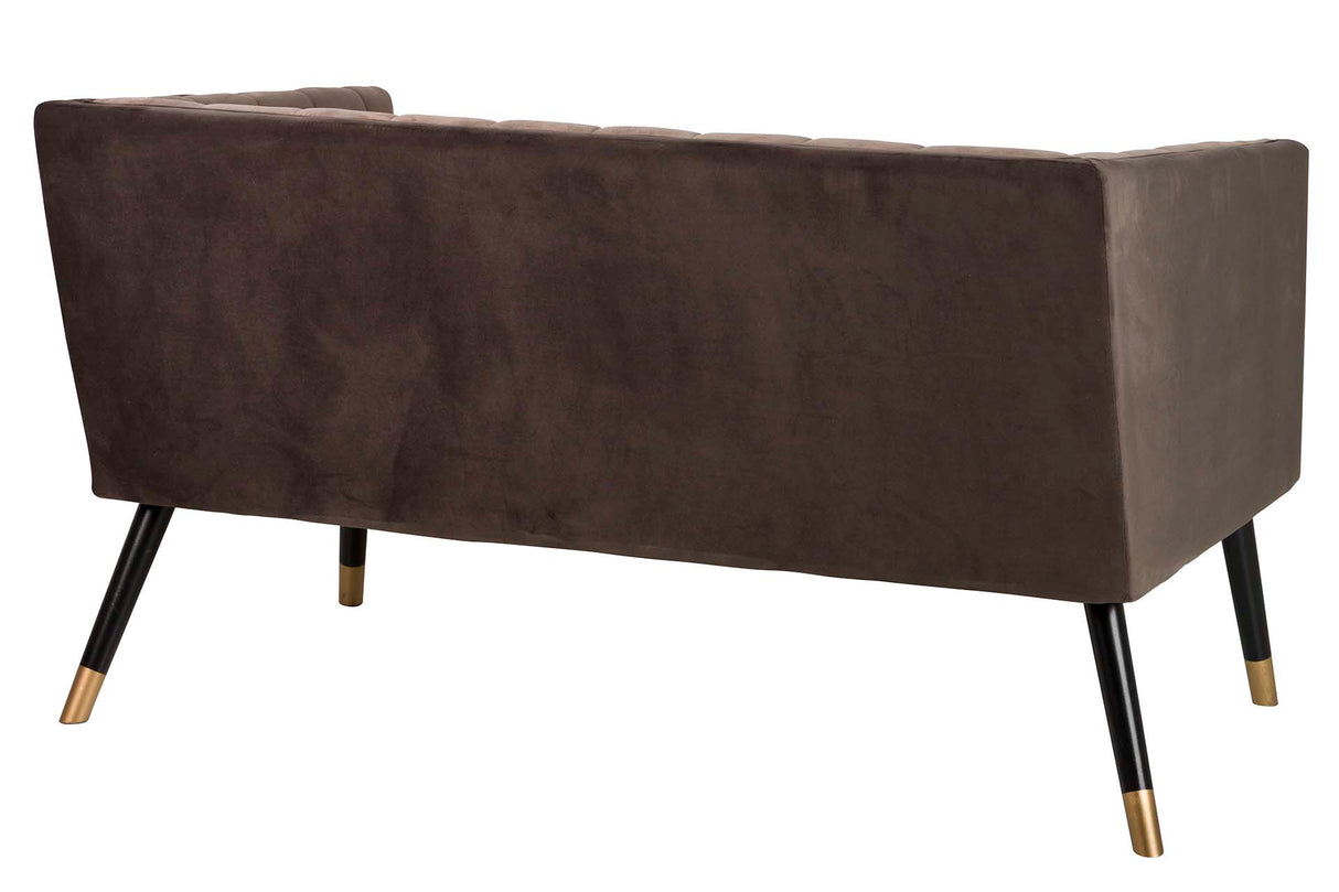 SOFA Velvet Marron 130x70x74 cm