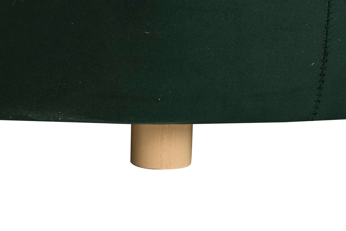 Sofa Velvet Green 195x84x76 cm
