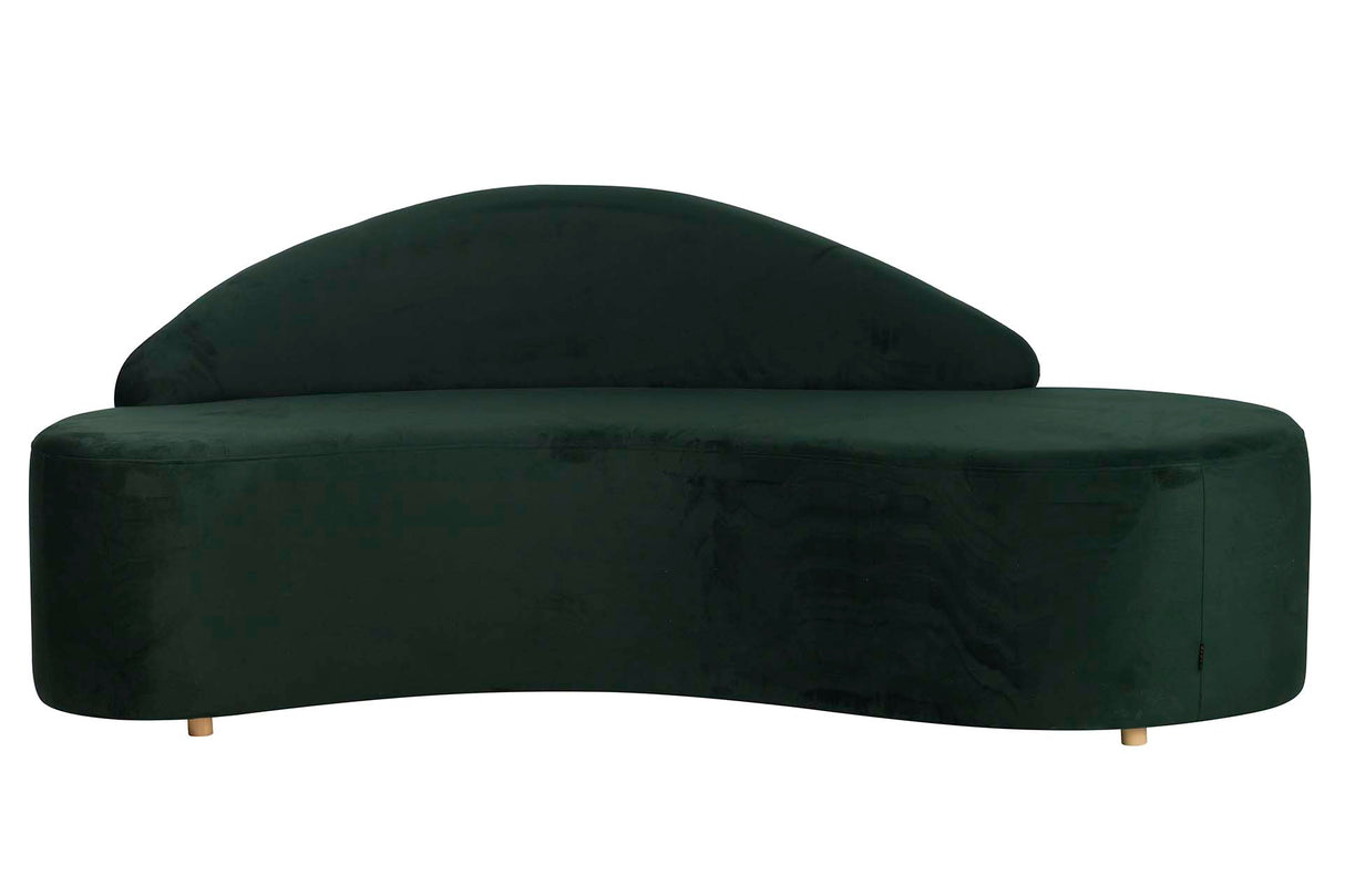 Sofa Velvet Green 195x84x76 cm