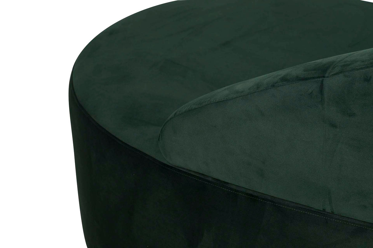 Sofa Velvet Green 195x84x76 cm