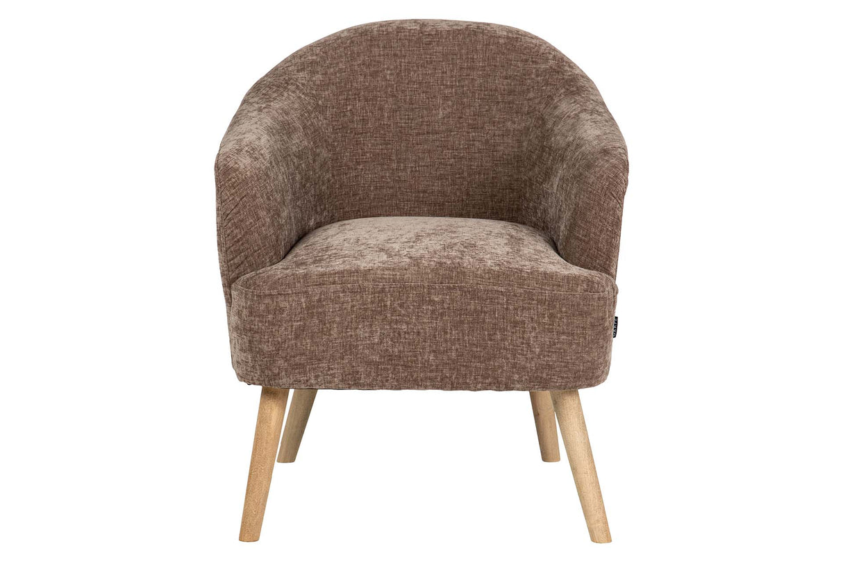 SILLON VELVET MARRON 71x72x79 CM