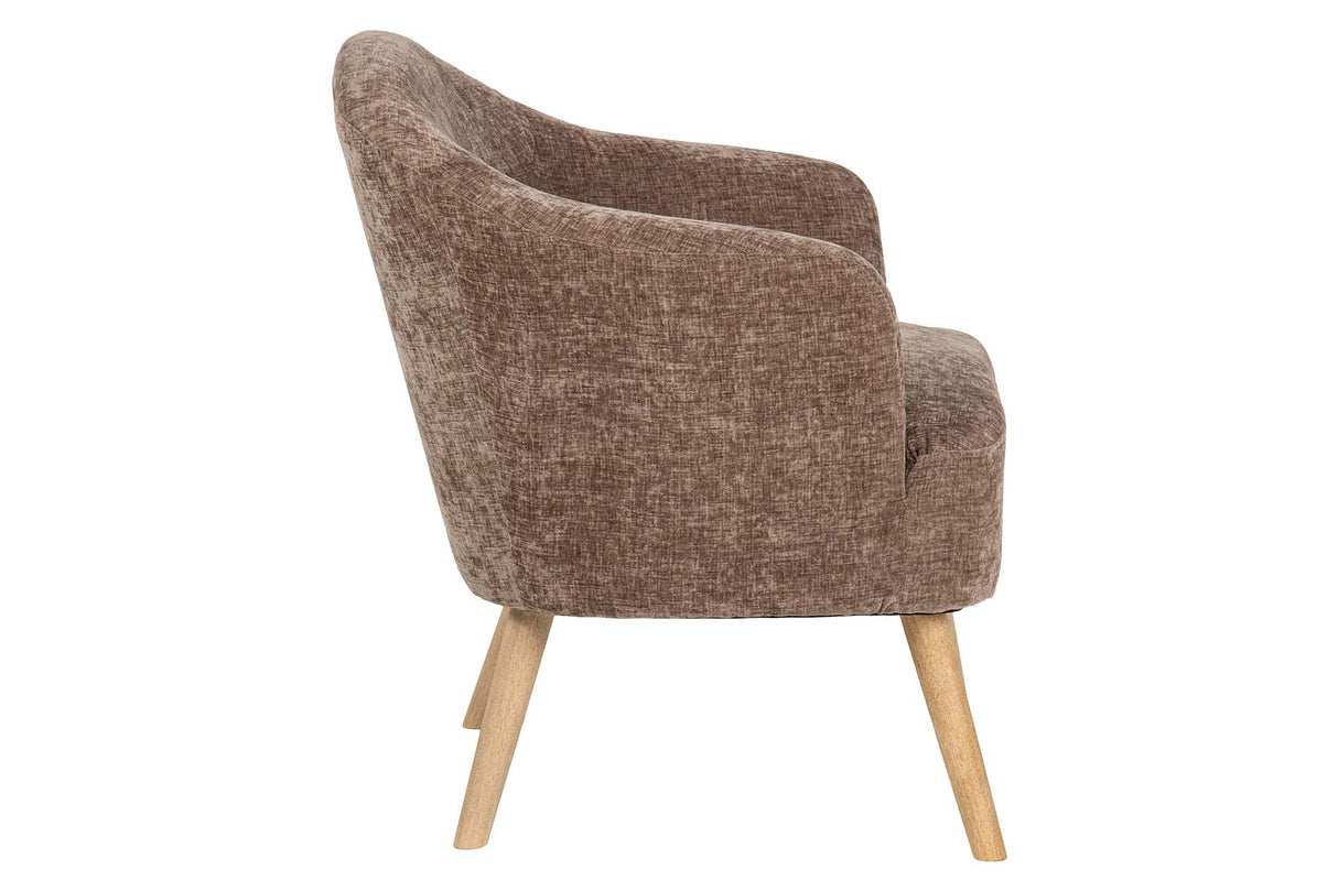 SILLON VELVET MARRON 71x72x79 CM