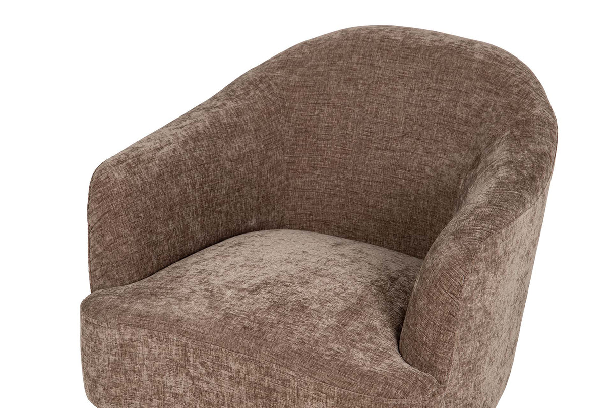 SILLON VELVET MARRON 71x72x79 CM