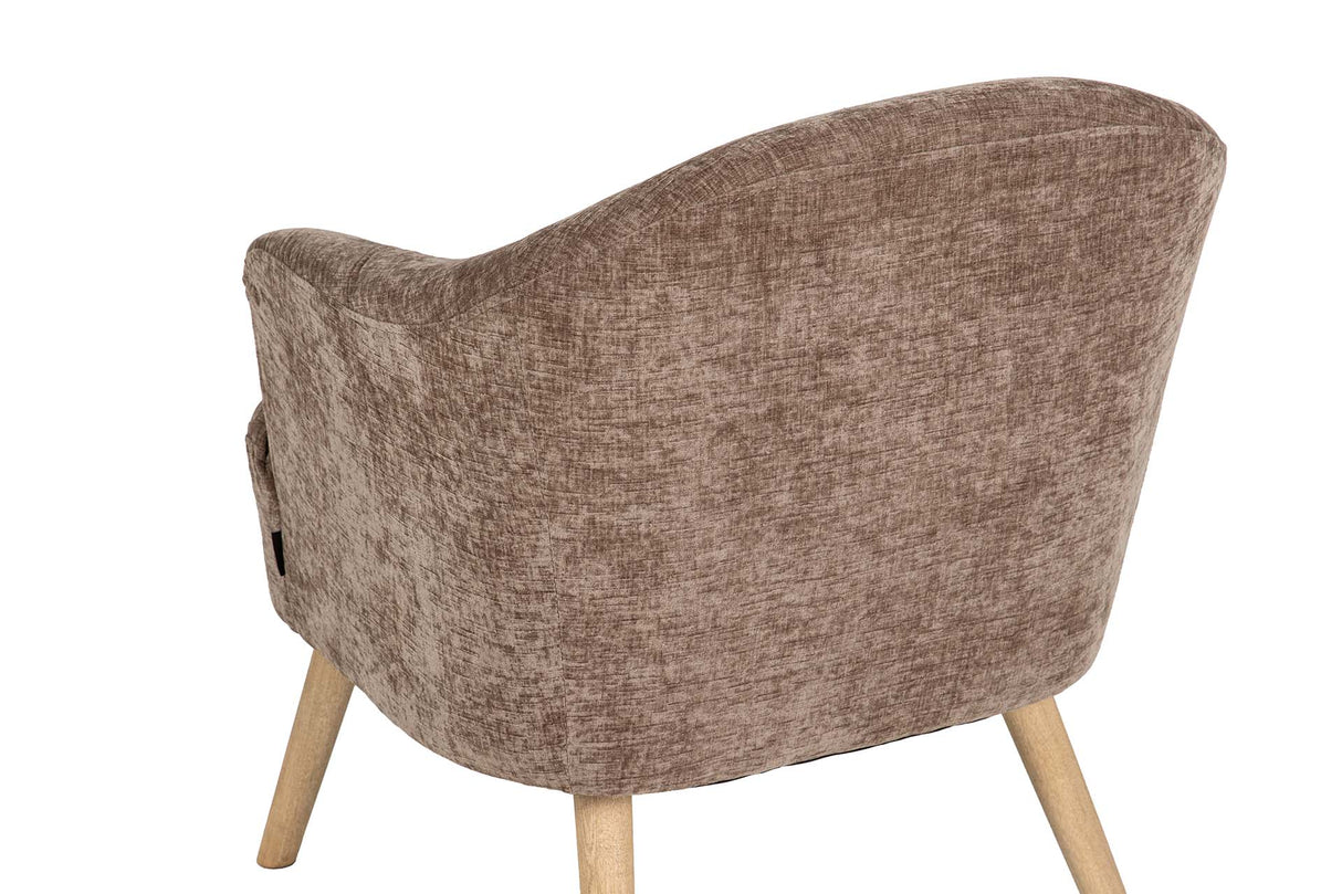 SILLON VELVET MARRON 71x72x79 CM