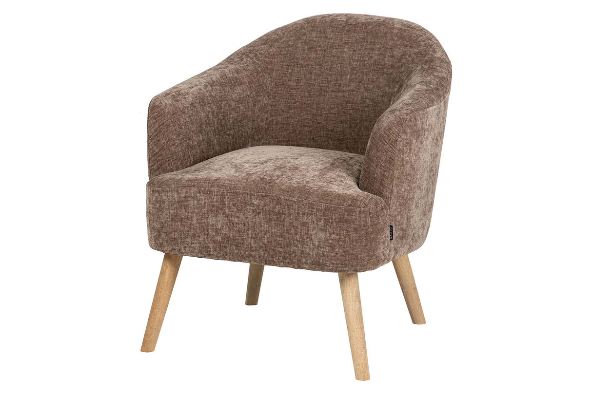 SILLON VELVET MARRON 71x72x79 CM