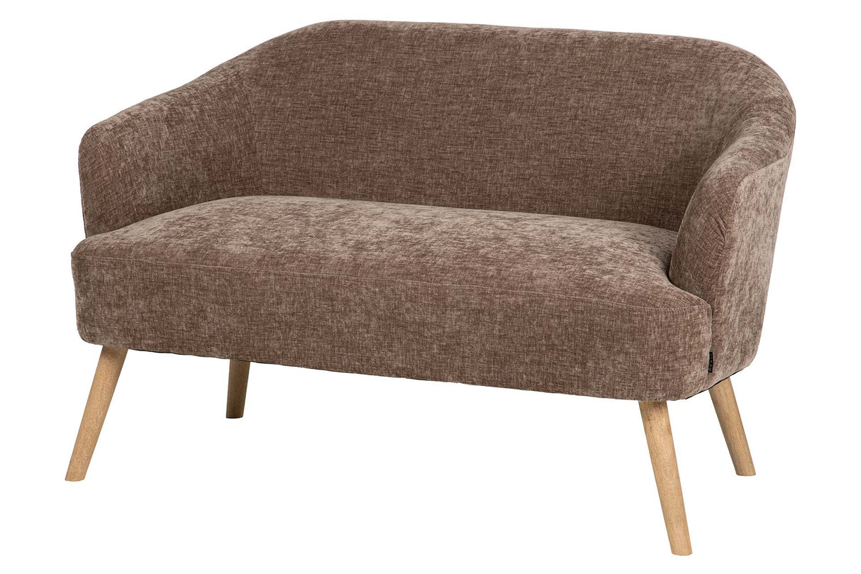 SOFA VELVET MARRON 131x72x79 CM