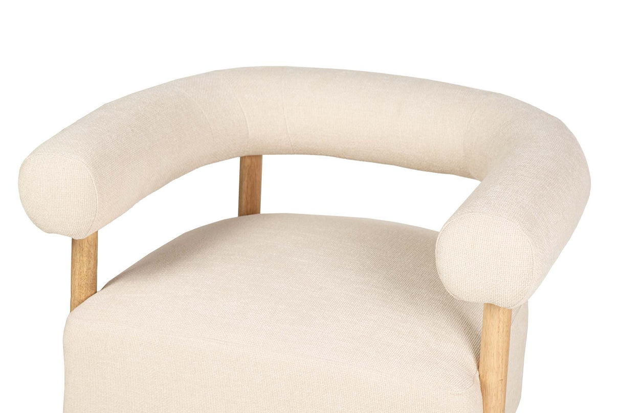 SILLON CHENILLA BLANCO 82x67x70 CM
