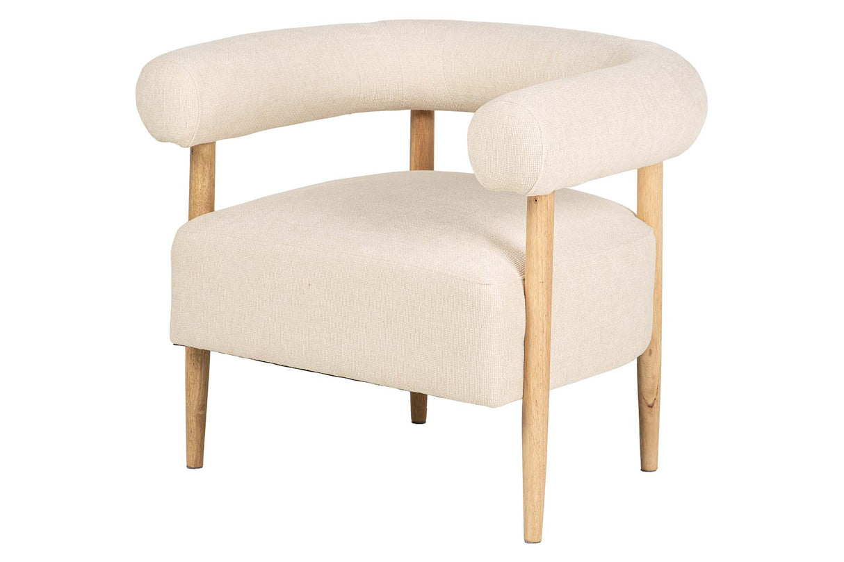 SILLON CHENILLA BLANCO 82x67x70 CM