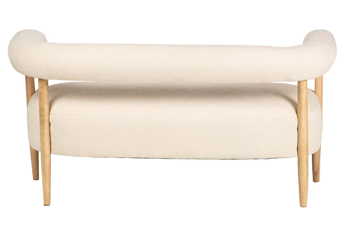 SOFA CHENILLE BLANCO 143x67x70 CM