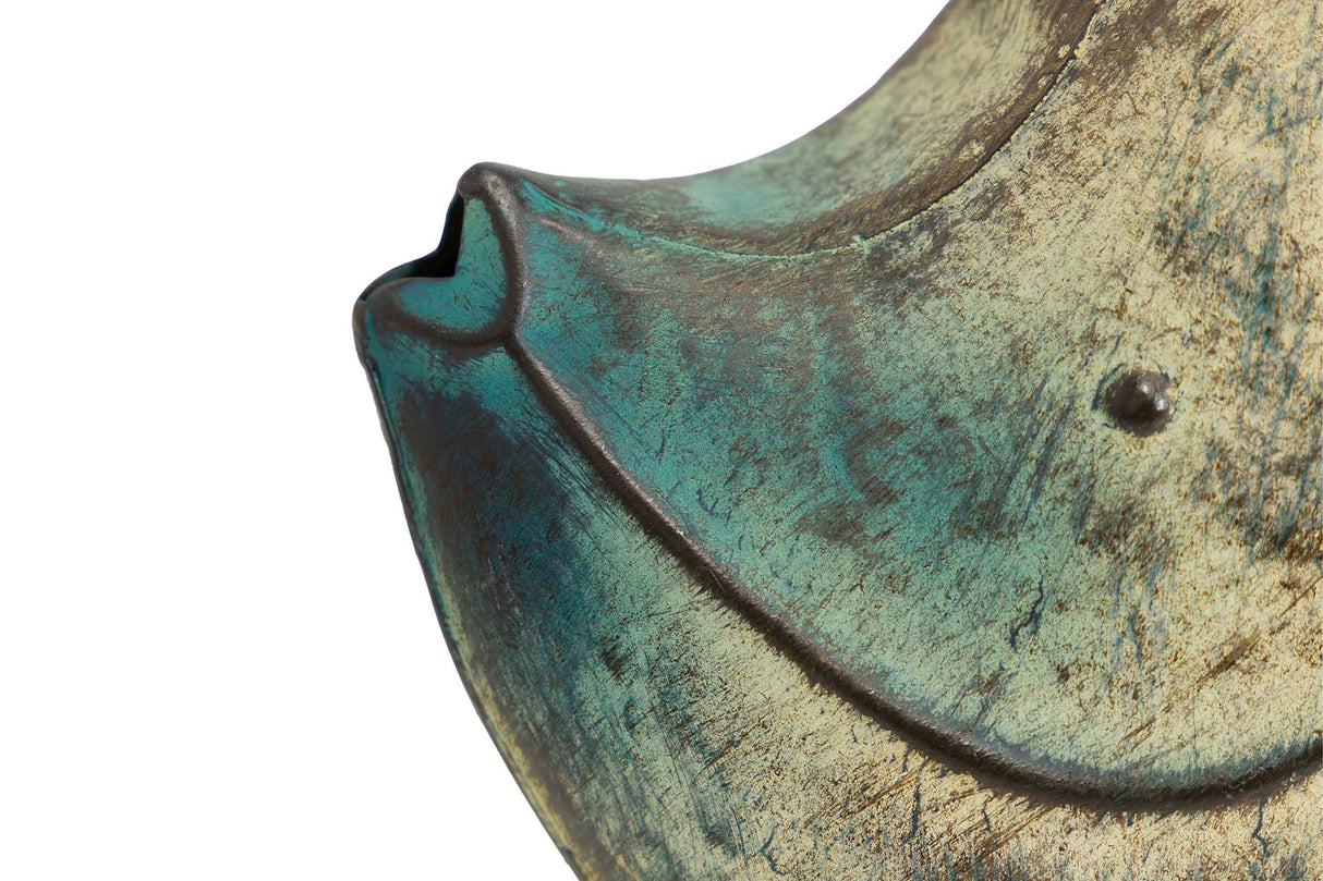 Pesce in metallo blu Figura 49x15x42 cm