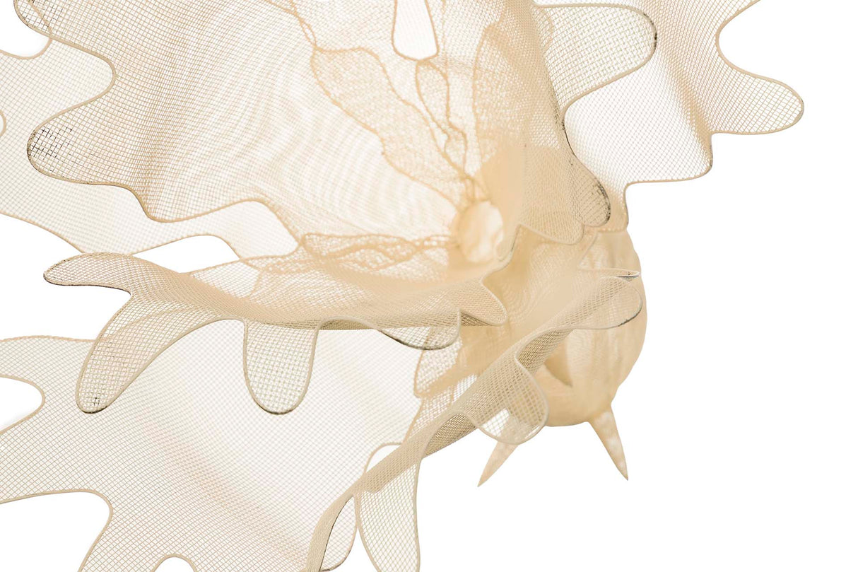 Figura Blanca Metal 98x77x62 cm