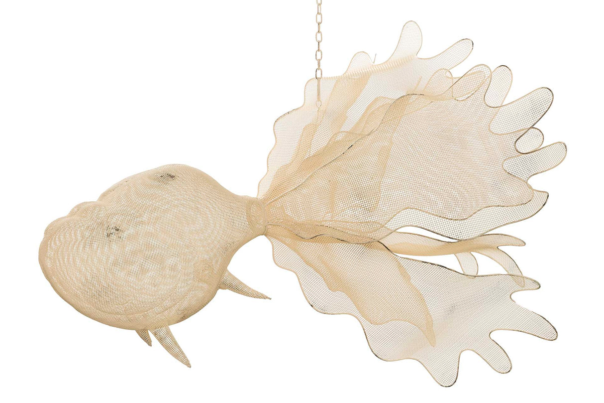 Figura Blanca Metal 98x77x62 cm