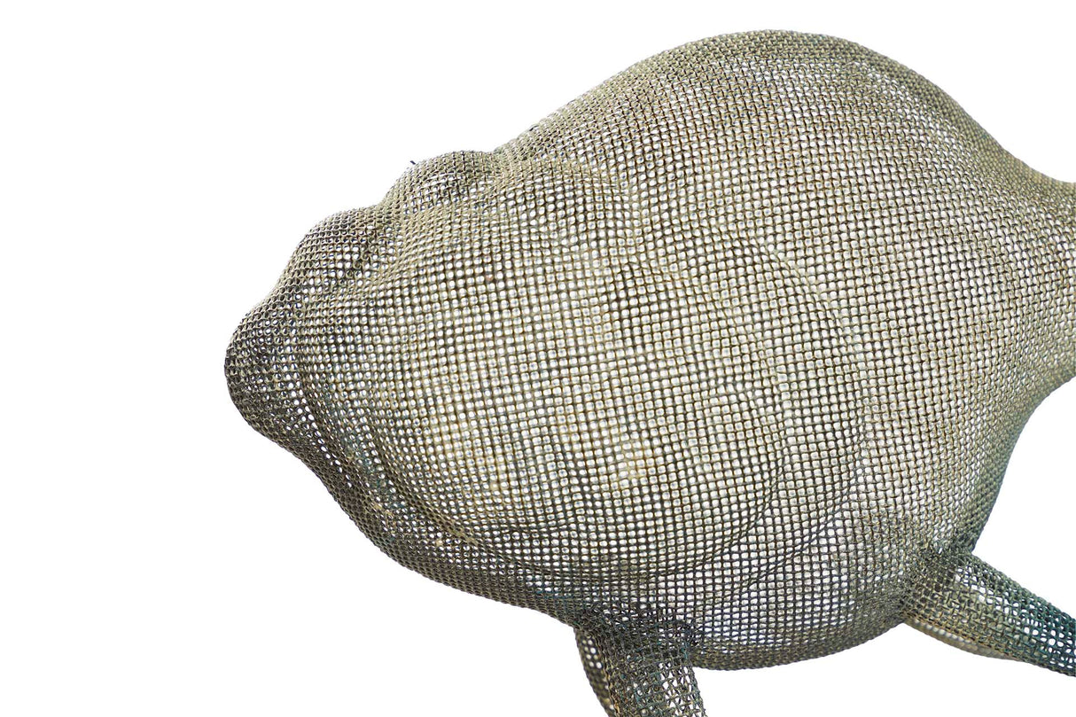 Pesce in metallo blu Figura 98x77x62 cm