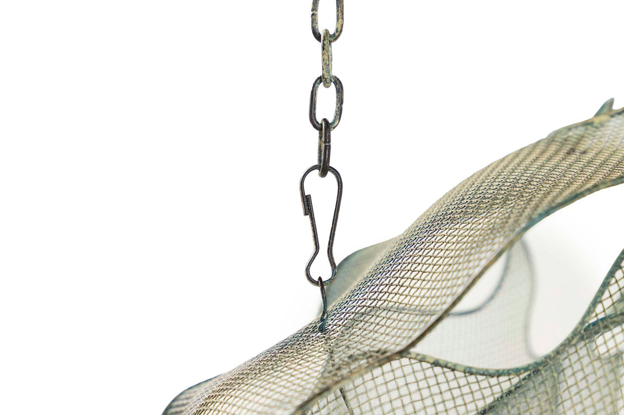 Pesce in metallo blu Figura 98x77x62 cm