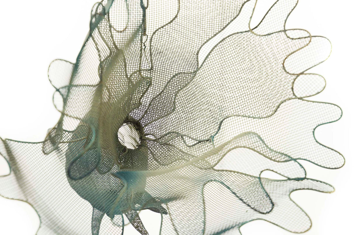 Pesce in metallo blu Figura 98x77x62 cm