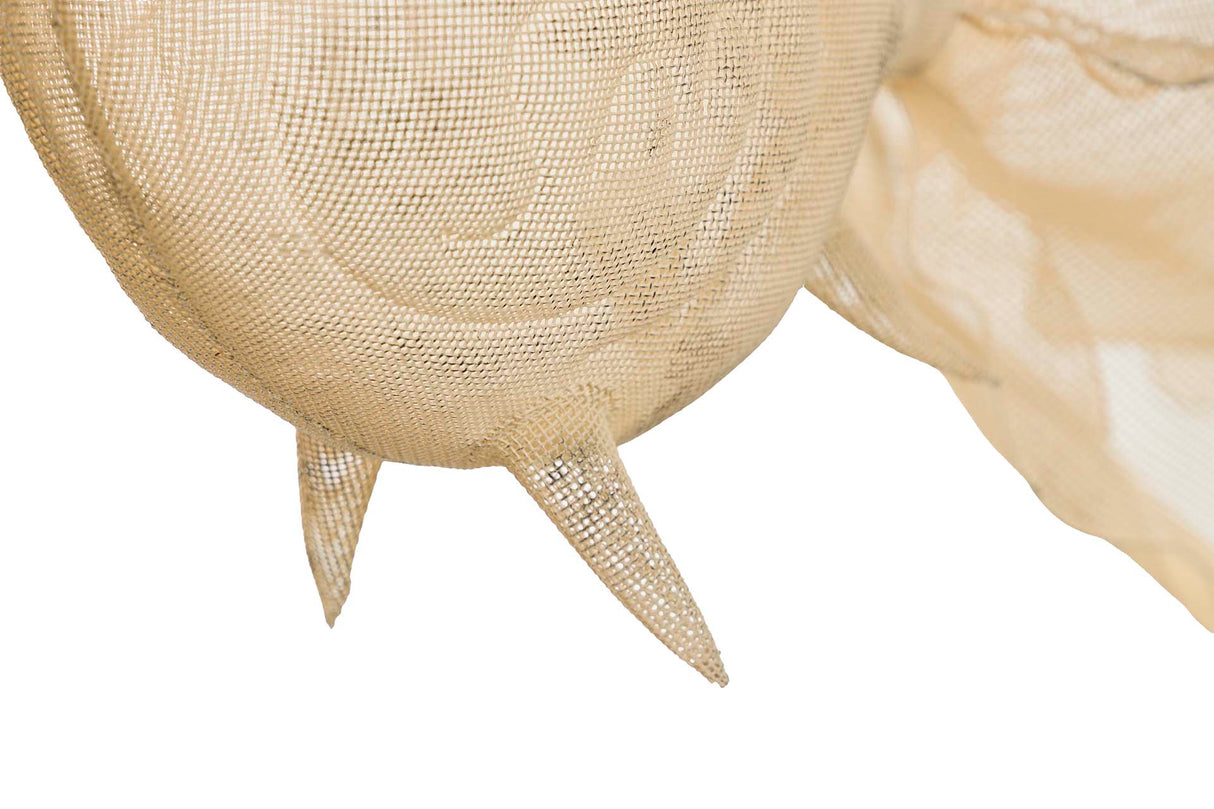 Figura Blanca Metal Custy 73x53x46 cm