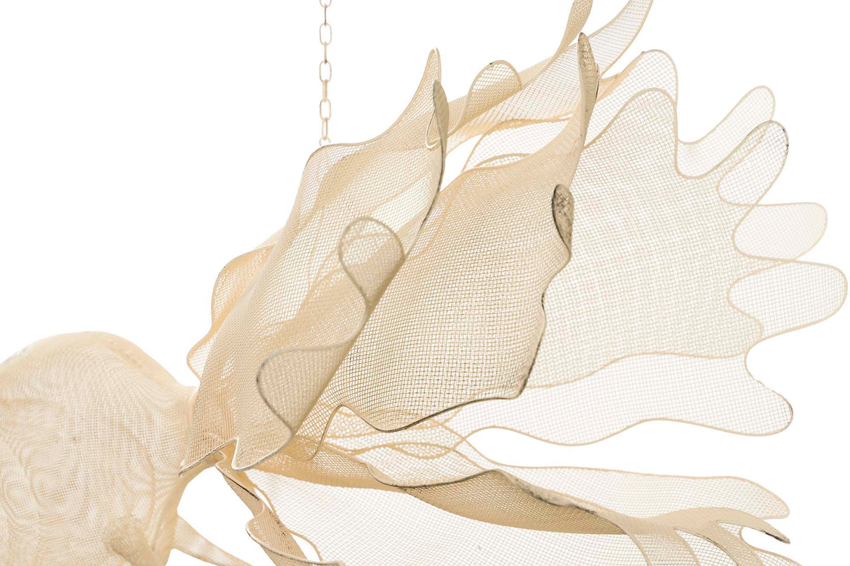 Figura Blanca Metal Custy 73x53x46 cm