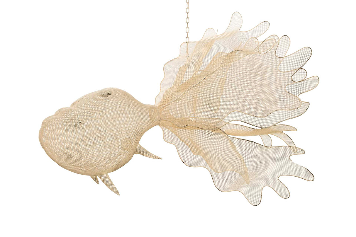 Figura Blanca Metal Custy 73x53x46 cm