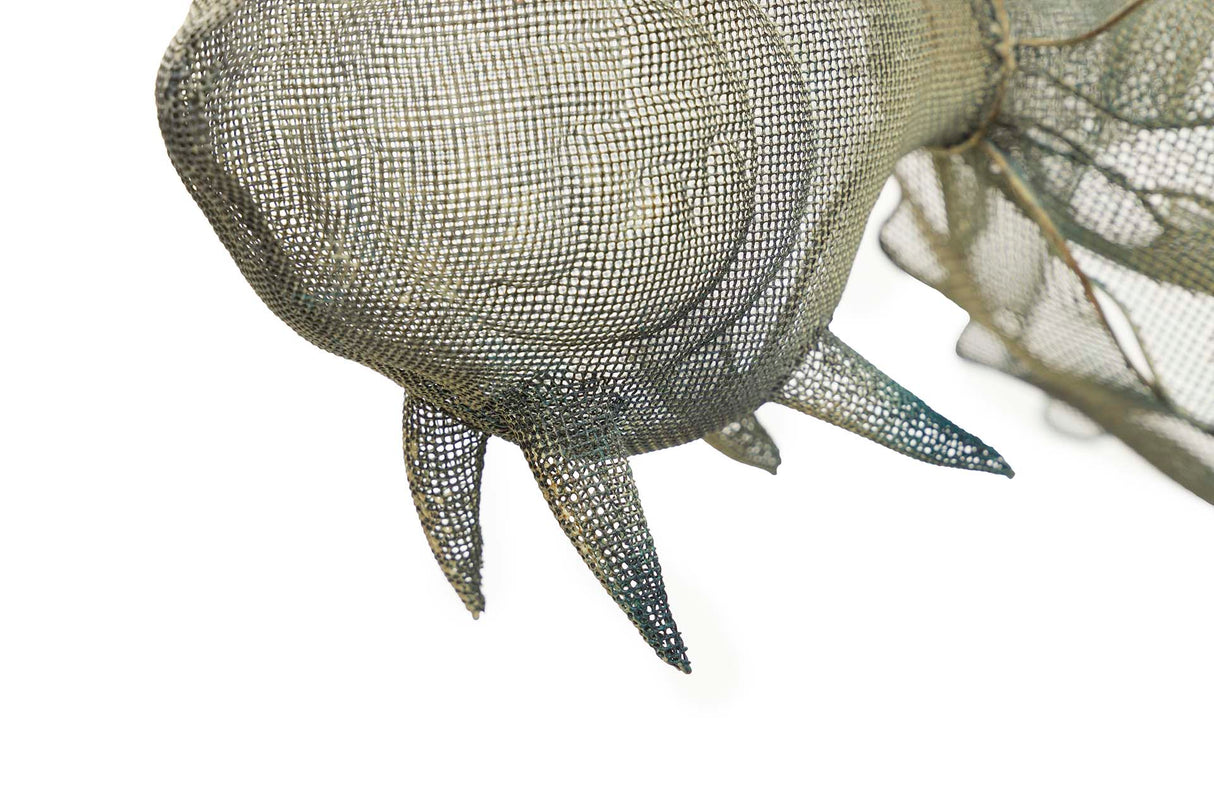 Pesce a sospensione in metallo blu Figura 73x53x46 cm