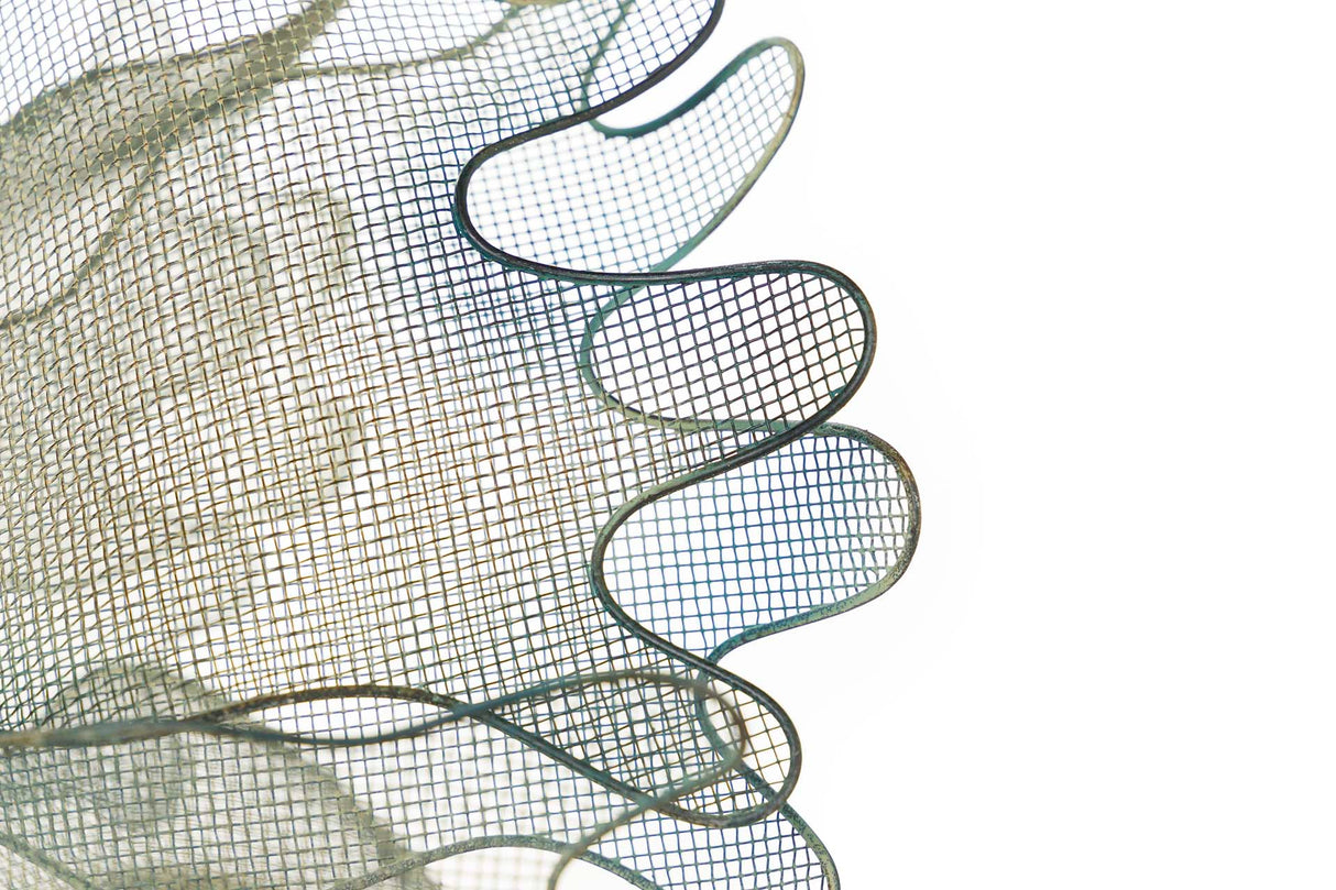 Pesce a sospensione in metallo blu Figura 73x53x46 cm